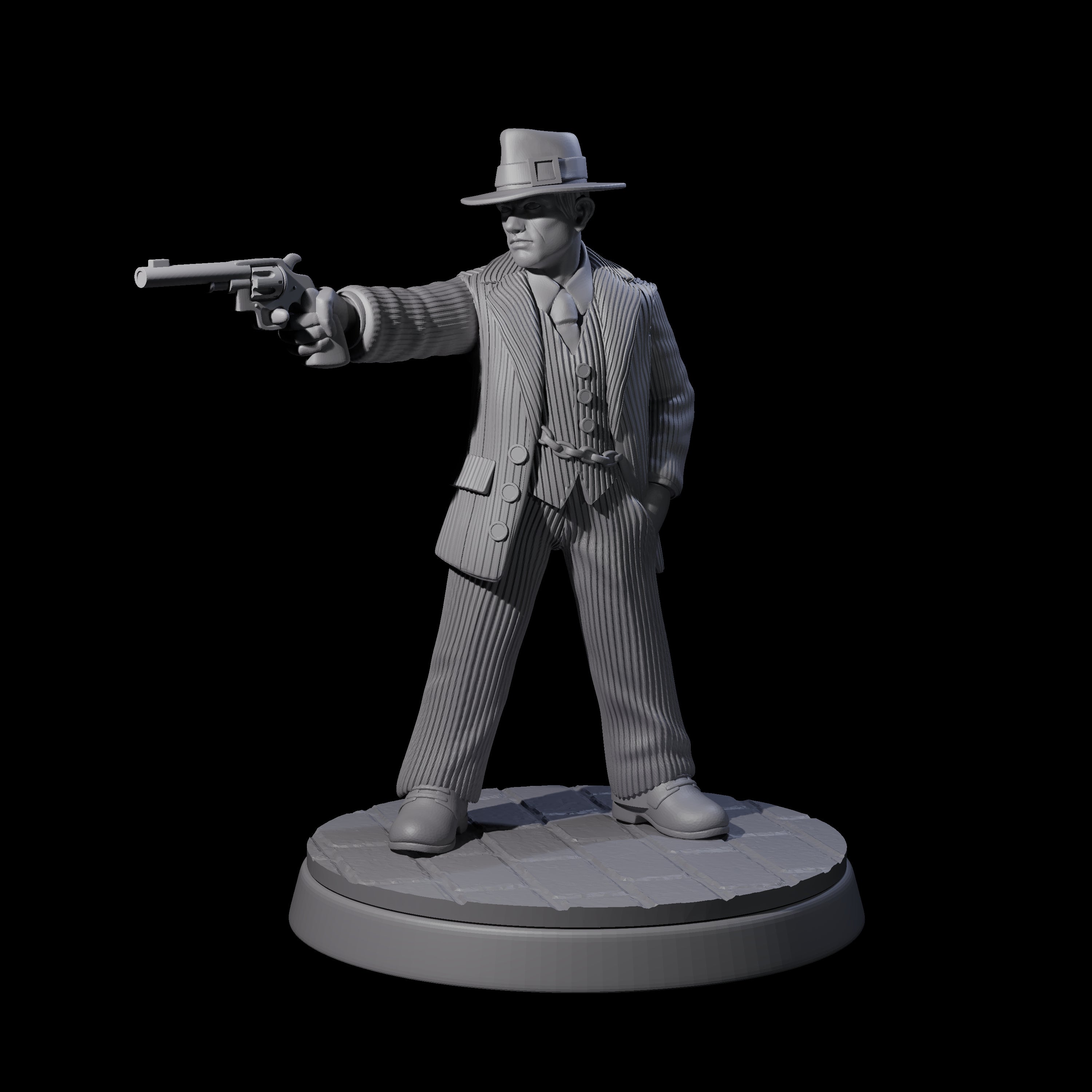 Confident Mobster Gangster Miniature for Dungeons and Dragons, Pathfinder or other TTRPGs