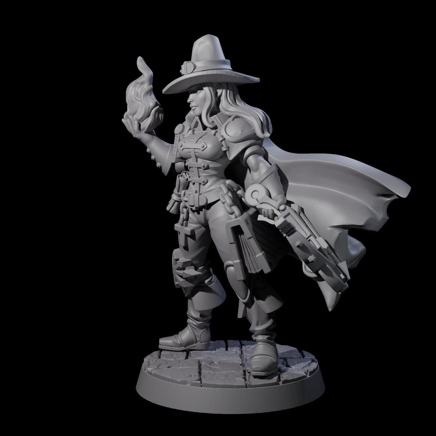 Confident Monster Hunter Miniature for Dungeons and Dragons, Pathfinder or other TTRPGs