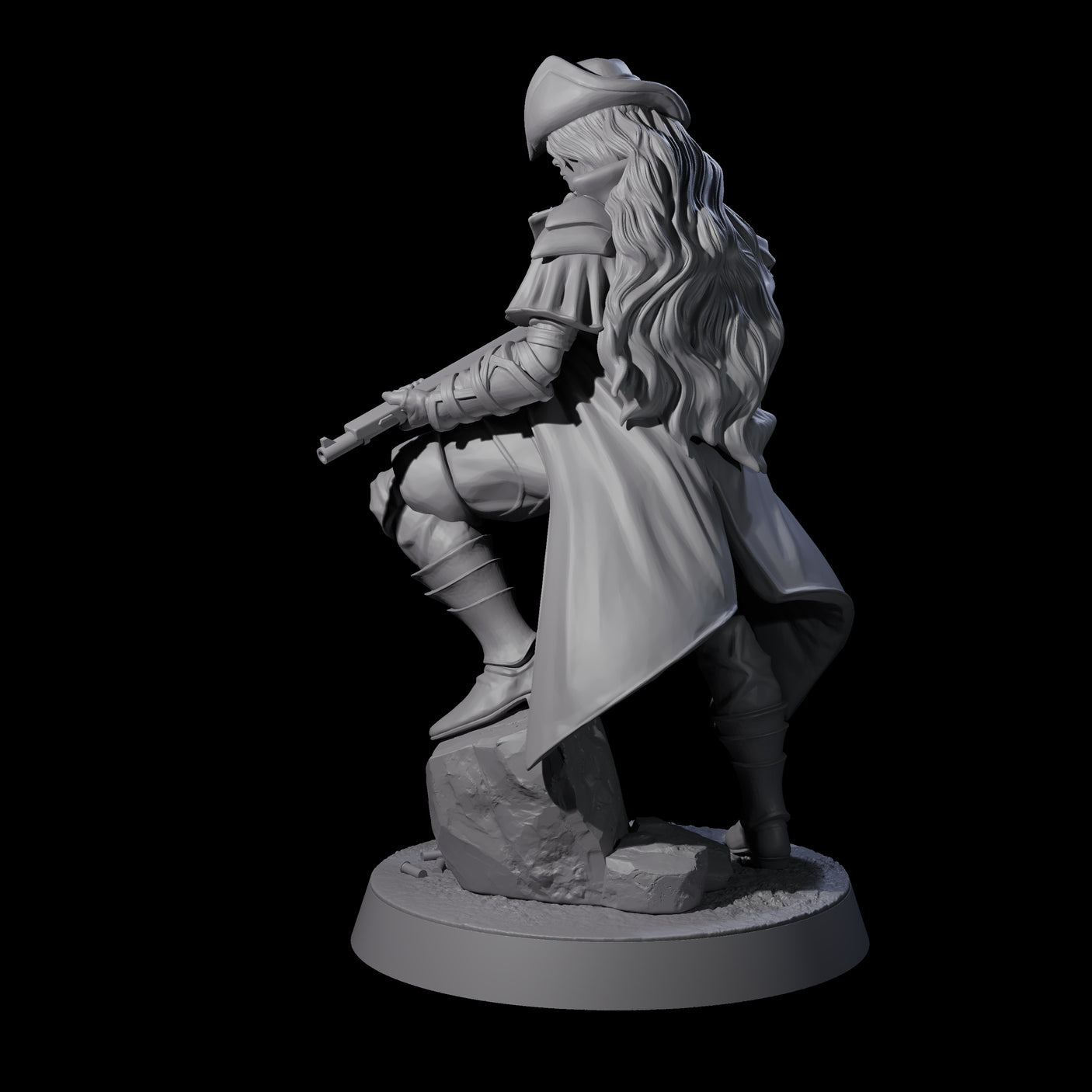 Confident Nightwarden A Miniature for Dungeons and Dragons, Pathfinder or other TTRPGs