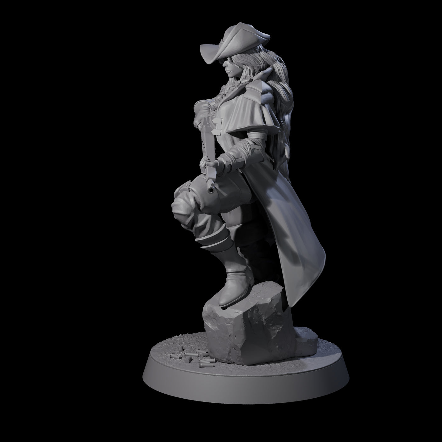Confident Nightwarden A Miniature for Dungeons and Dragons, Pathfinder or other TTRPGs