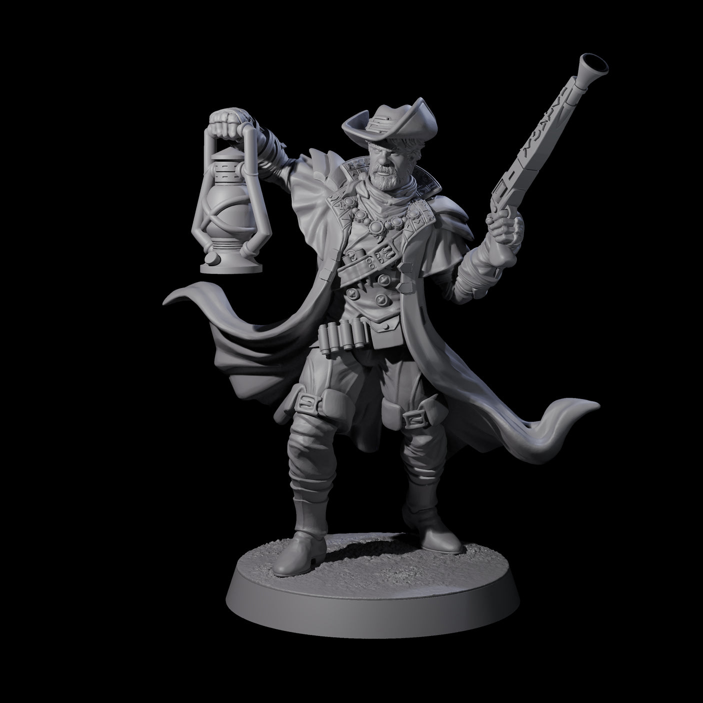 Confident Nightwarden D Miniature for Dungeons and Dragons, Pathfinder or other TTRPGs