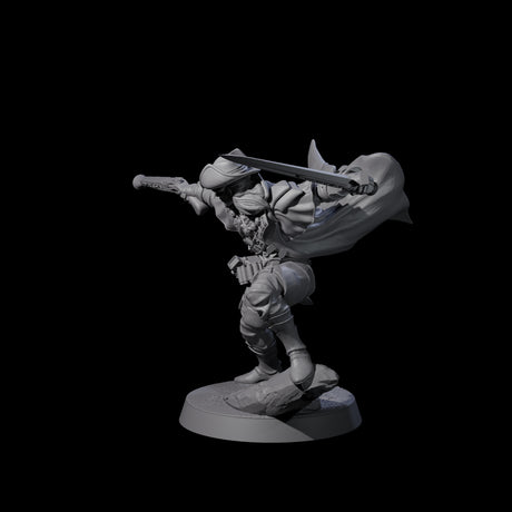 Confident Nightwarden E Miniature for Dungeons and Dragons, Pathfinder or other TTRPGs