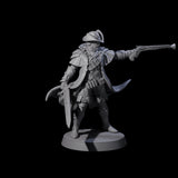 Confident Nightwarden F Miniature for Dungeons and Dragons, Pathfinder or other TTRPGs
