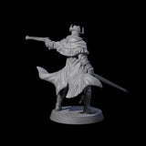 Confident Nightwarden F Miniature for Dungeons and Dragons, Pathfinder or other TTRPGs