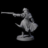 Confident Nightwarden F Miniature for Dungeons and Dragons, Pathfinder or other TTRPGs
