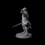 Confident Nightwarden F Miniature for Dungeons and Dragons, Pathfinder or other TTRPGs