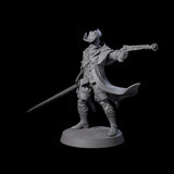 Confident Nightwarden F Miniature for Dungeons and Dragons, Pathfinder or other TTRPGs