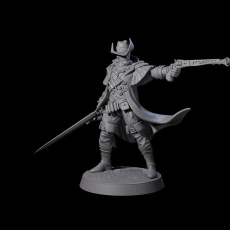 Confident Nightwarden F Miniature for Dungeons and Dragons, Pathfinder or other TTRPGs