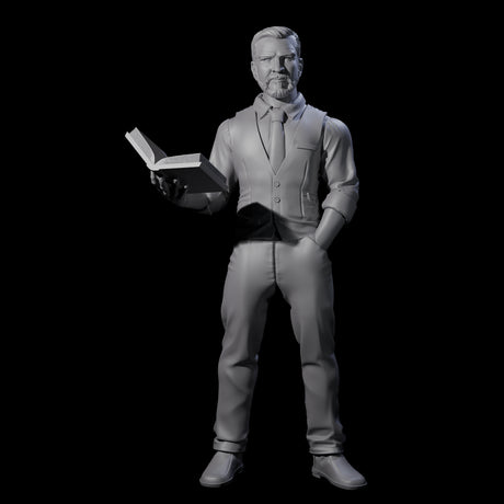Confident Professor Miniature for Dungeons and Dragons, Pathfinder or other TTRPGs