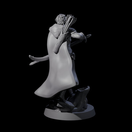 Confident Ranger Miniature for Dungeons and Dragons, Pathfinder or other TTRPGs