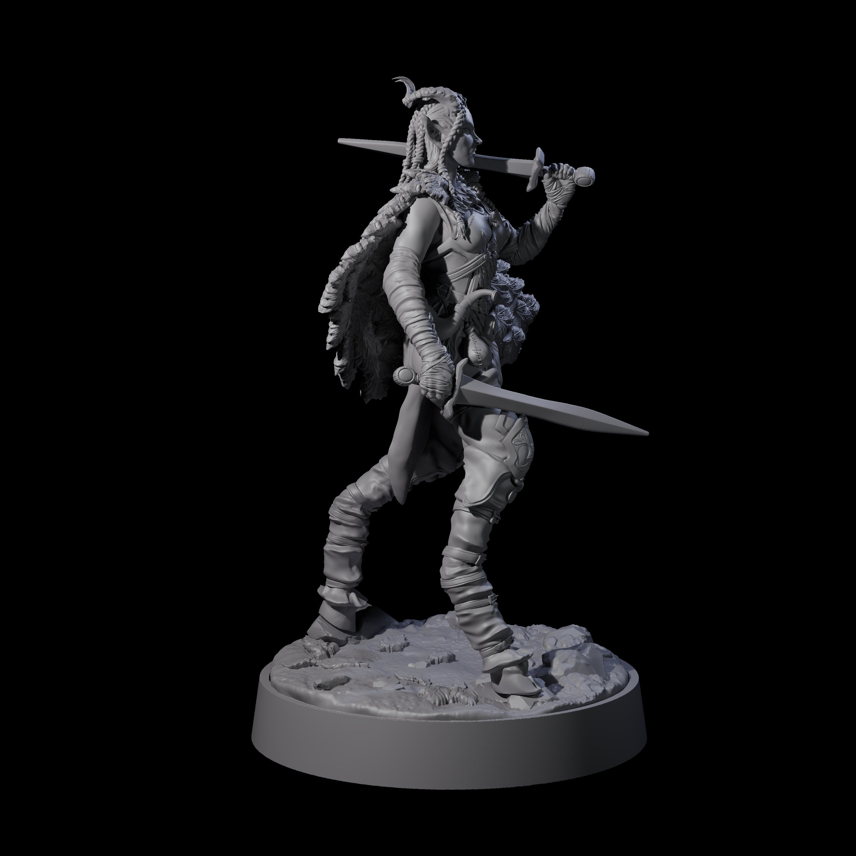 Confident Satyr Glade Defender B Miniature for Dungeons and Dragons, Pathfinder or other TTRPGs