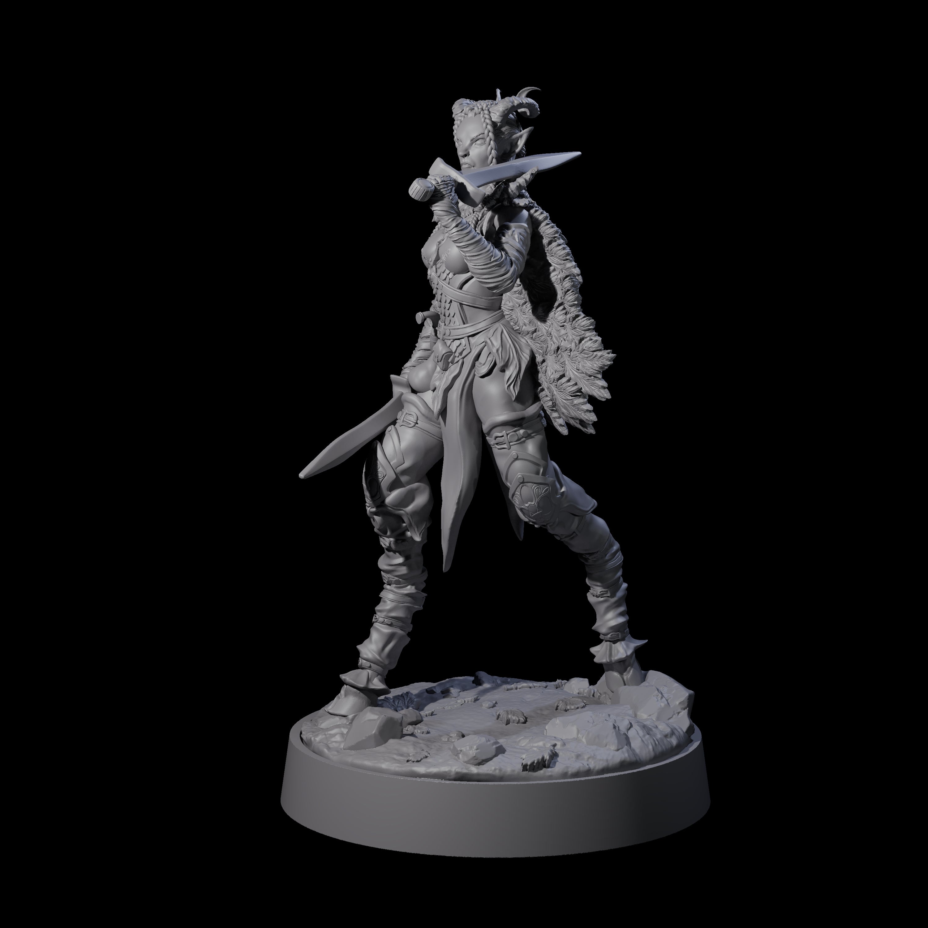 Confident Satyr Glade Defender B Miniature for Dungeons and Dragons, Pathfinder or other TTRPGs