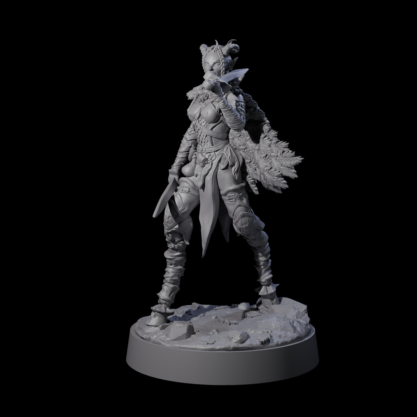 Confident Satyr Glade Defender B Miniature for Dungeons and Dragons, Pathfinder or other TTRPGs