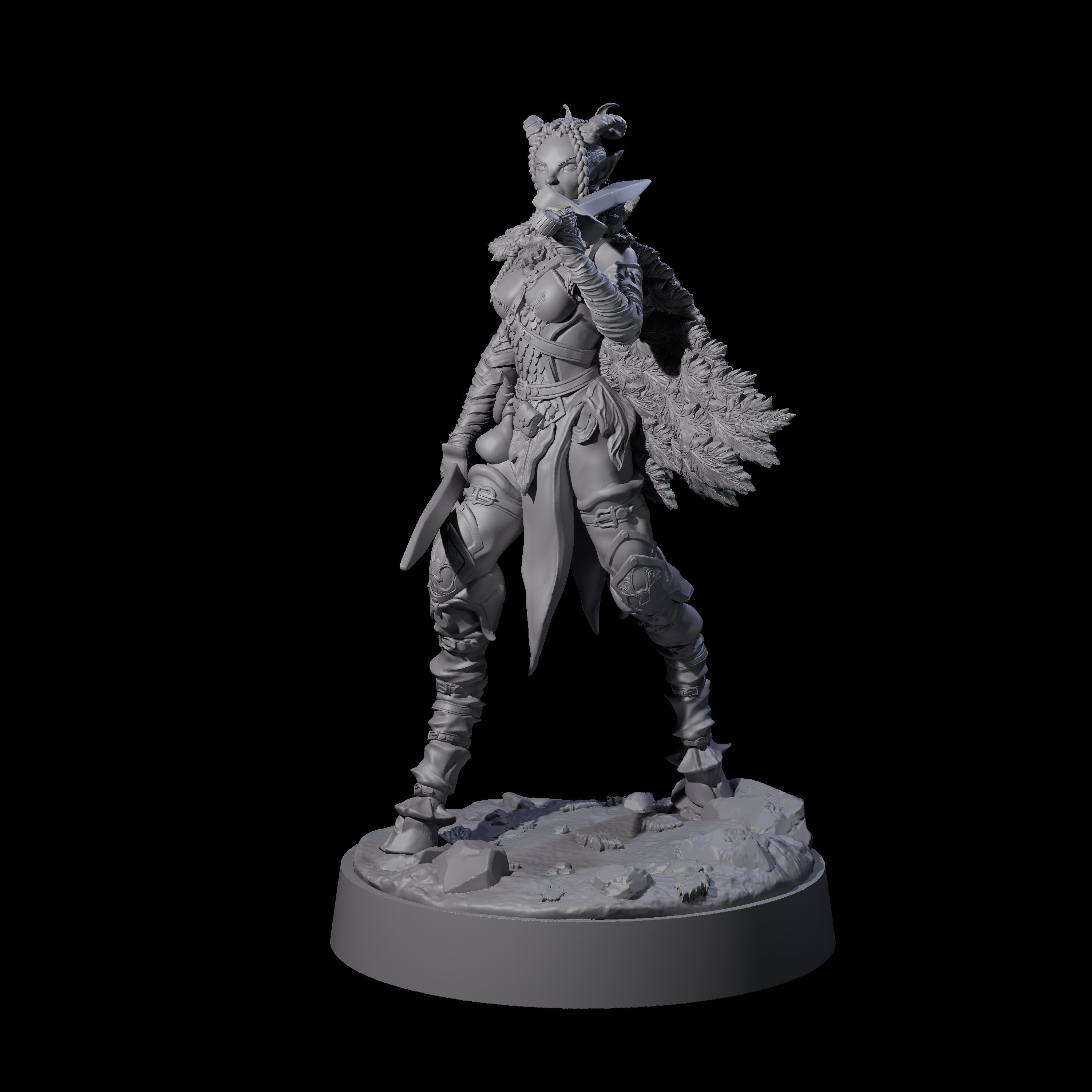 Confident Satyr Glade Defender B Miniature for Dungeons and Dragons, Pathfinder or other TTRPGs