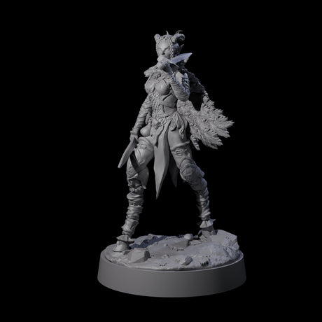 Confident Satyr Glade Defender B Miniature for Dungeons and Dragons, Pathfinder or other TTRPGs