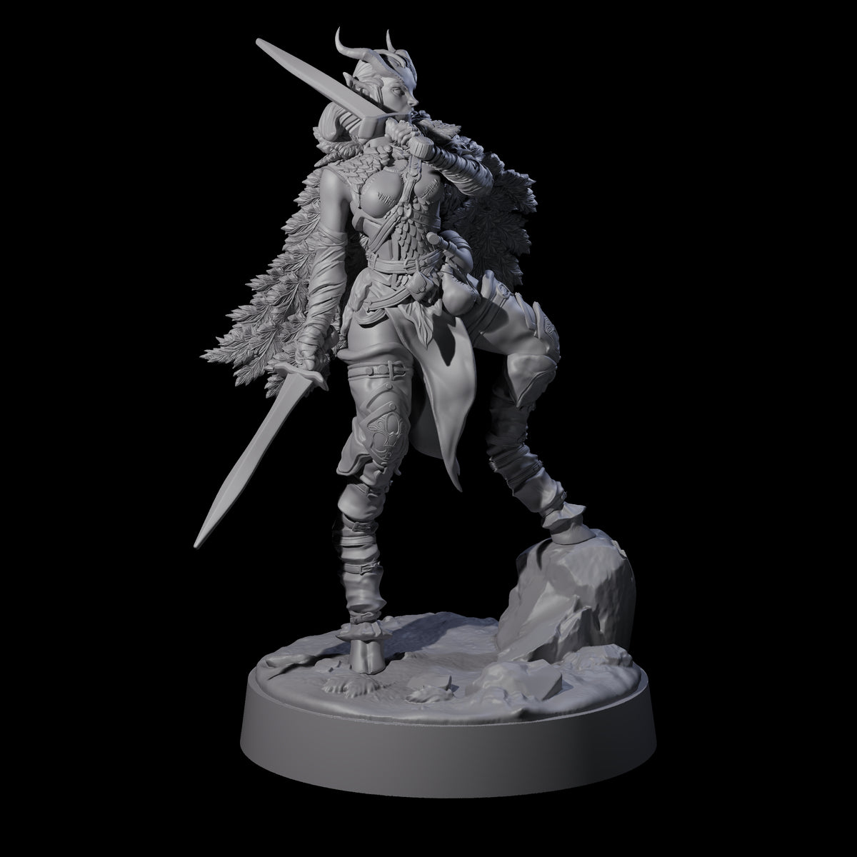 Confident Satyr Glade Defender C Miniature for Dungeons and Dragons, Pathfinder or other TTRPGs