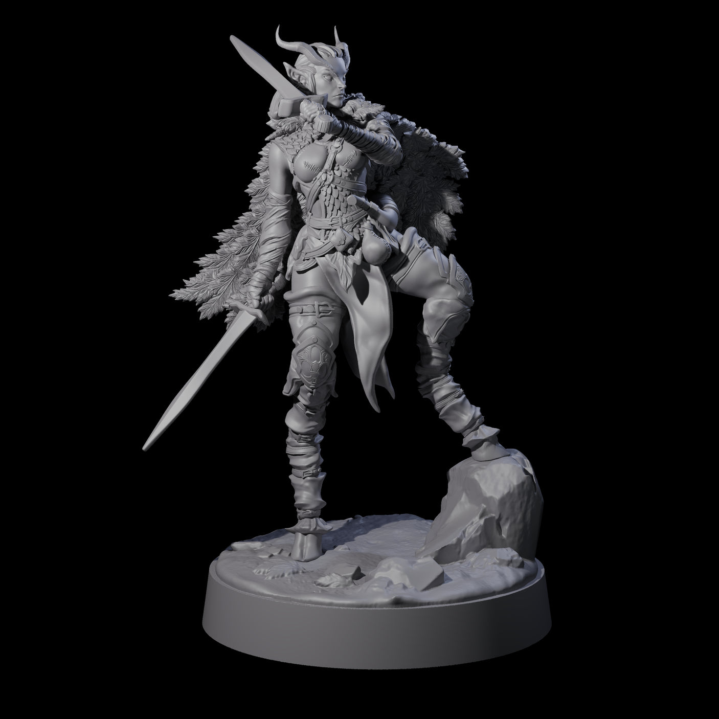 Confident Satyr Glade Defender C Miniature for Dungeons and Dragons, Pathfinder or other TTRPGs