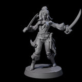 Confident Swashbuckling Pirate C Miniature for Dungeons and Dragons, Pathfinder or other TTRPGs