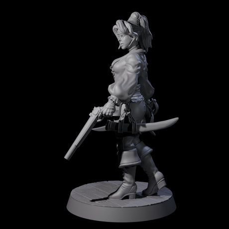 Confident Swashbuckling Pirate E Miniature for Dungeons and Dragons, Pathfinder or other TTRPGs
