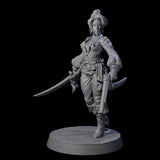 Confident Swashbuckling Pirate E Miniature for Dungeons and Dragons, Pathfinder or other TTRPGs