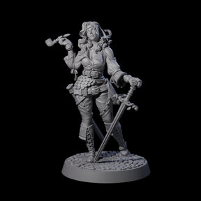 Confident Swashbulker Miniature for Dungeons and Dragons, Pathfinder or other TTRPGs