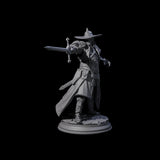 Confident Sword Fighter Miniature for Dungeons and Dragons, Pathfinder or other TTRPGs