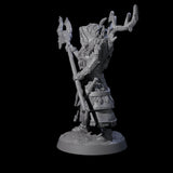 Confident Woodland Druid Miniature for Dungeons and Dragons, Pathfinder or other TTRPGs