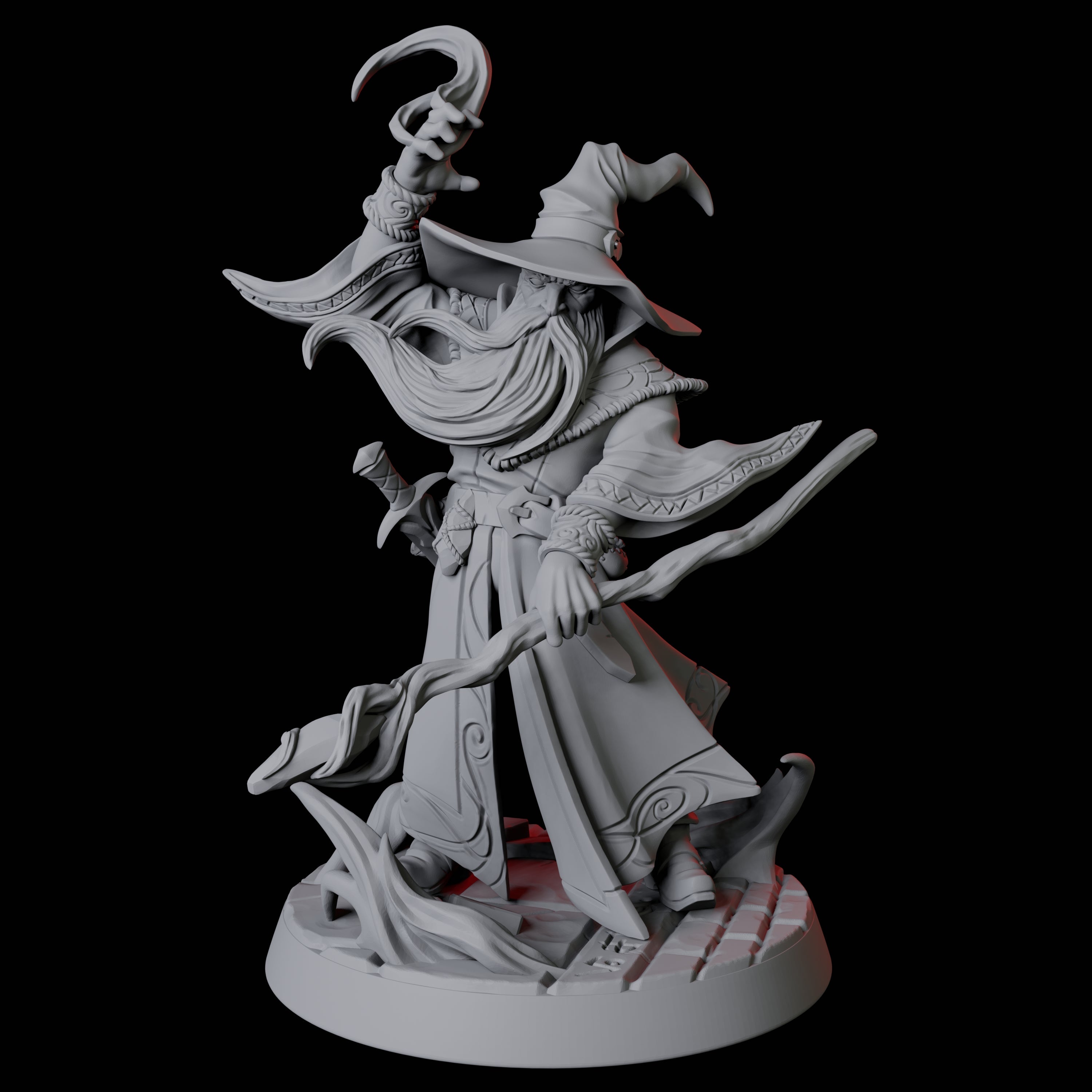 Conjuring Archwizard Miniature for Dungeons and Dragons, Pathfinder or other TTRPGs