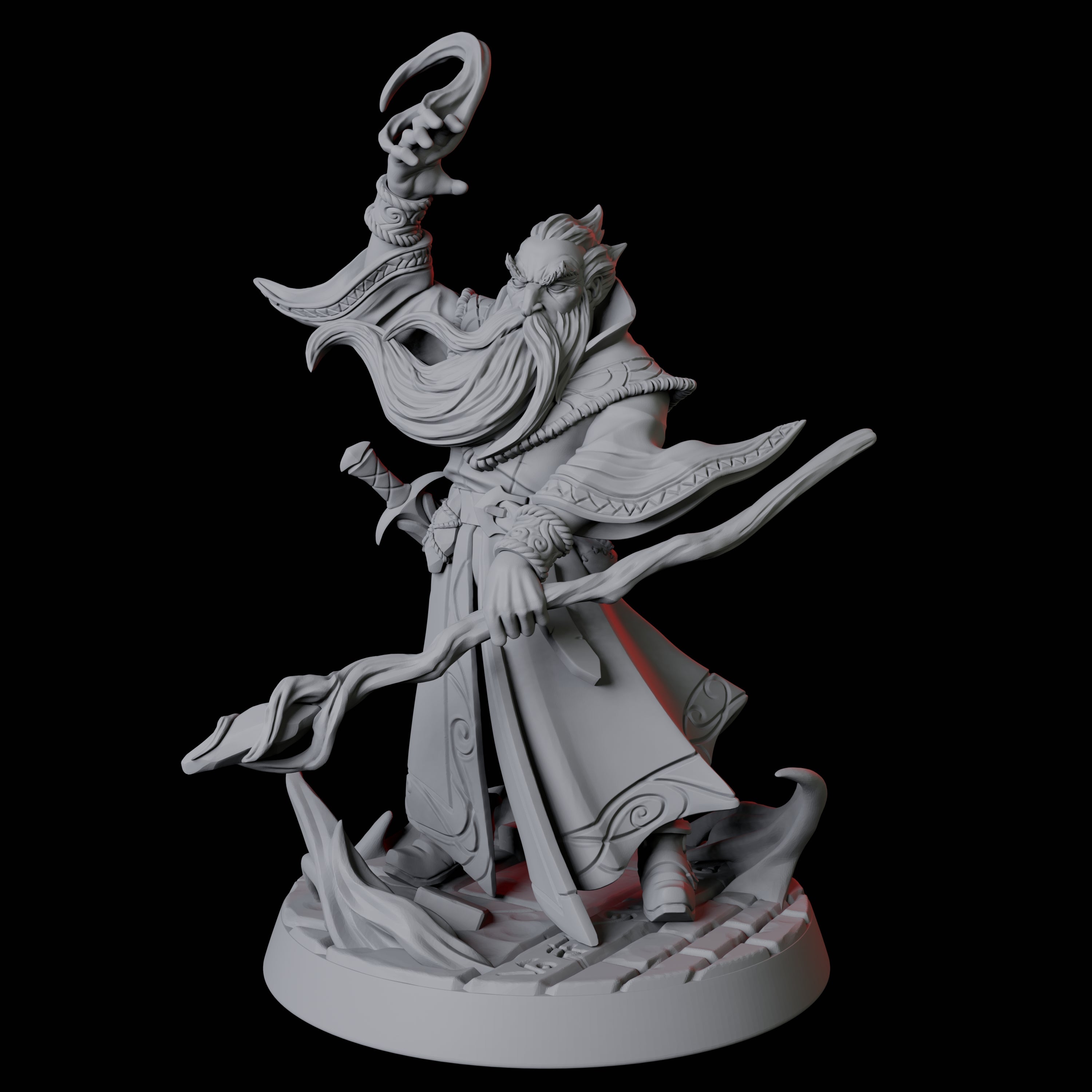 Conjuring Archwizard Miniature for Dungeons and Dragons, Pathfinder or other TTRPGs