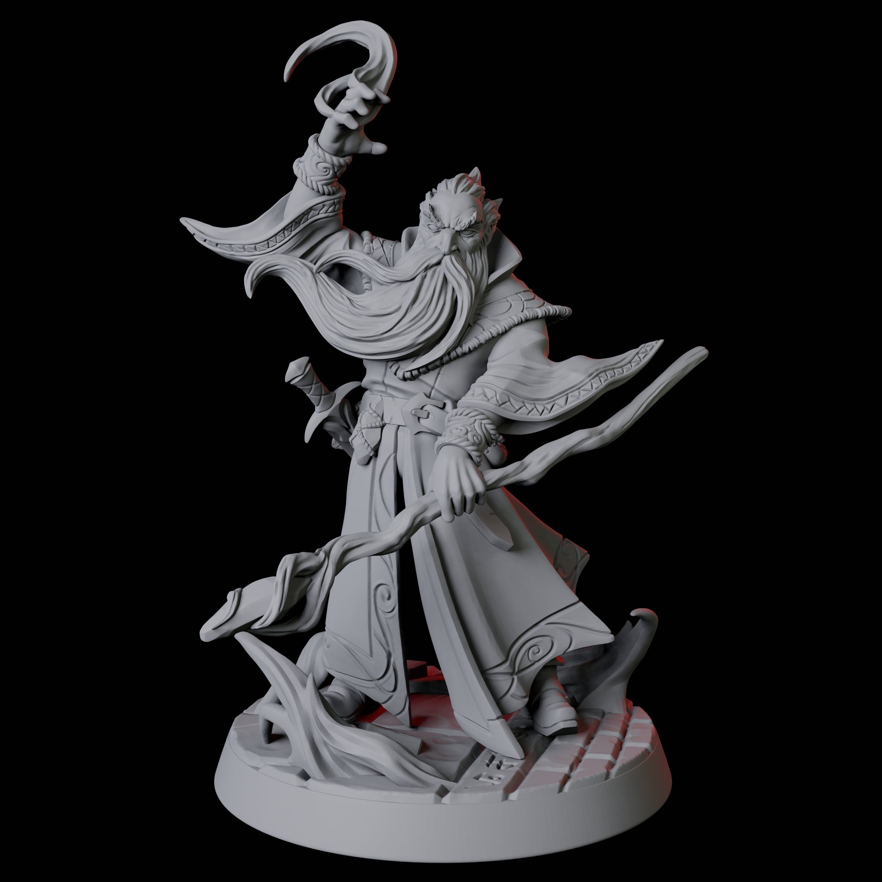 Conjuring Archwizard Miniature for Dungeons and Dragons, Pathfinder or other TTRPGs