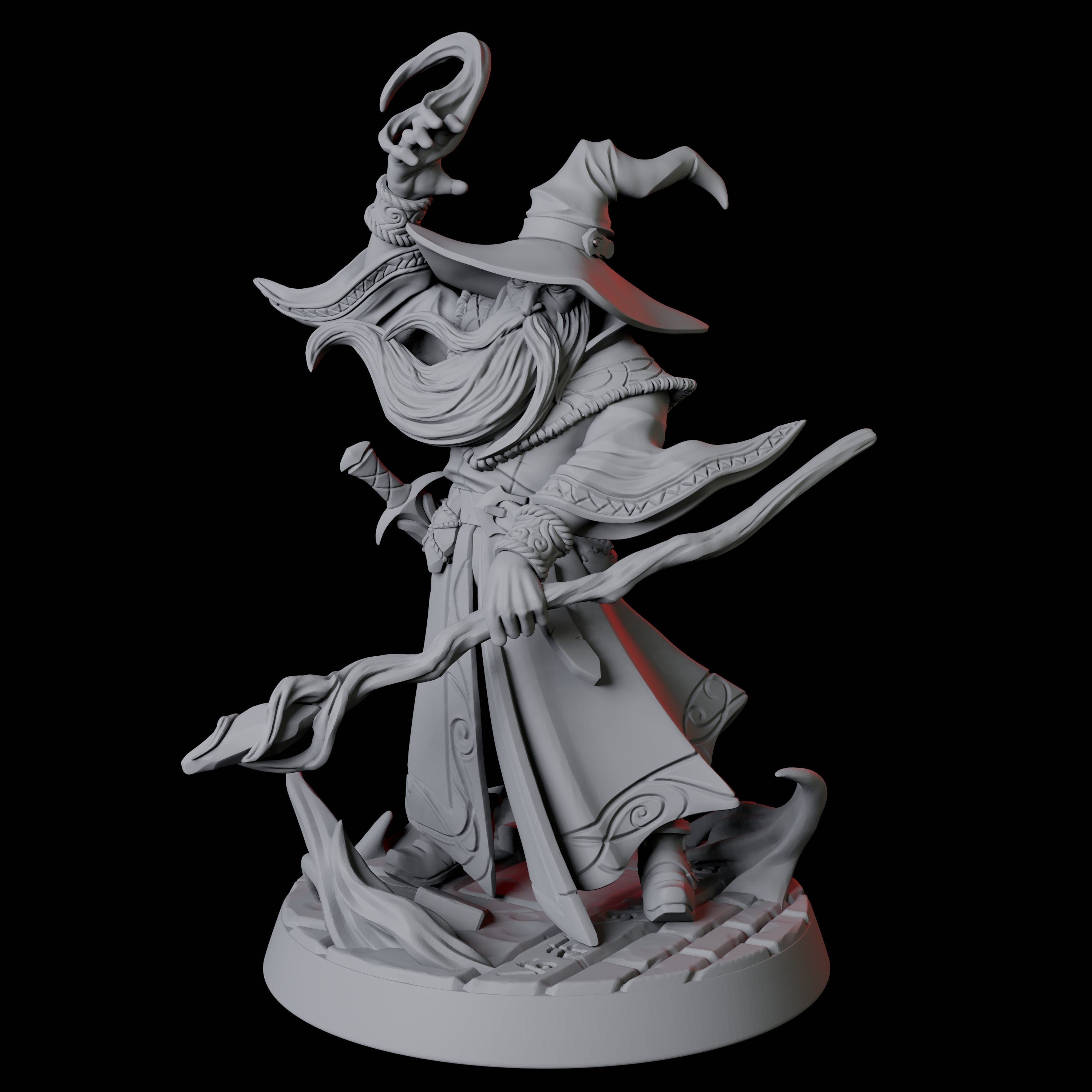 Conjuring Archwizard Miniature for Dungeons and Dragons, Pathfinder or other TTRPGs