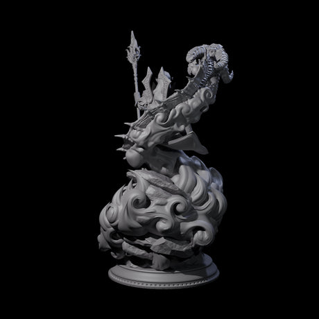 Conjuring Dragon Wizard Miniature for Dungeons and Dragons, Pathfinder or other TTRPGs