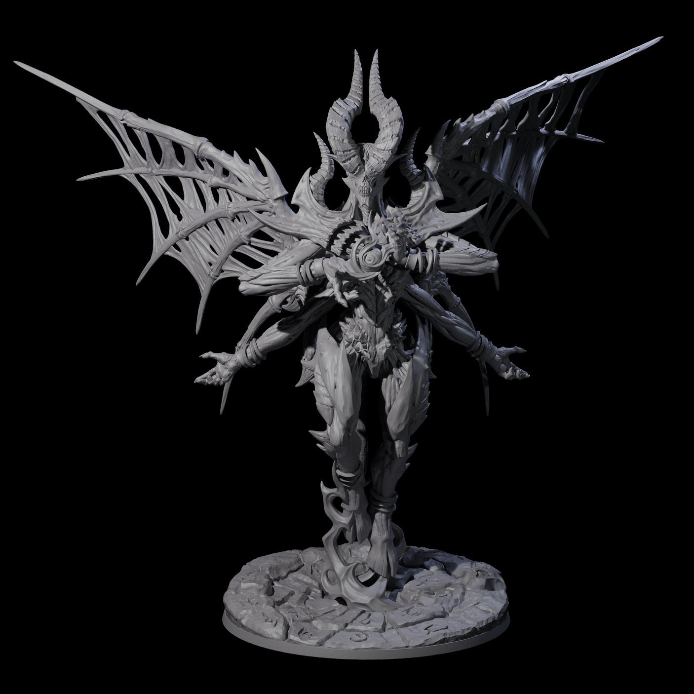 Conjuring Nascent Demon Lord Miniature for Dungeons and Dragons, Pathfinder or other TTRPGs