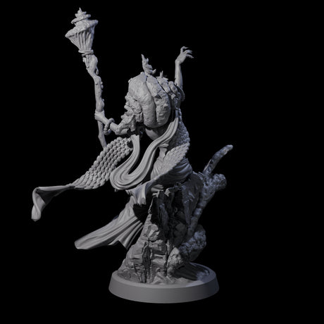 Conjuring Sea Witch Miniature for Dungeons and Dragons, Pathfinder or other TTRPGs