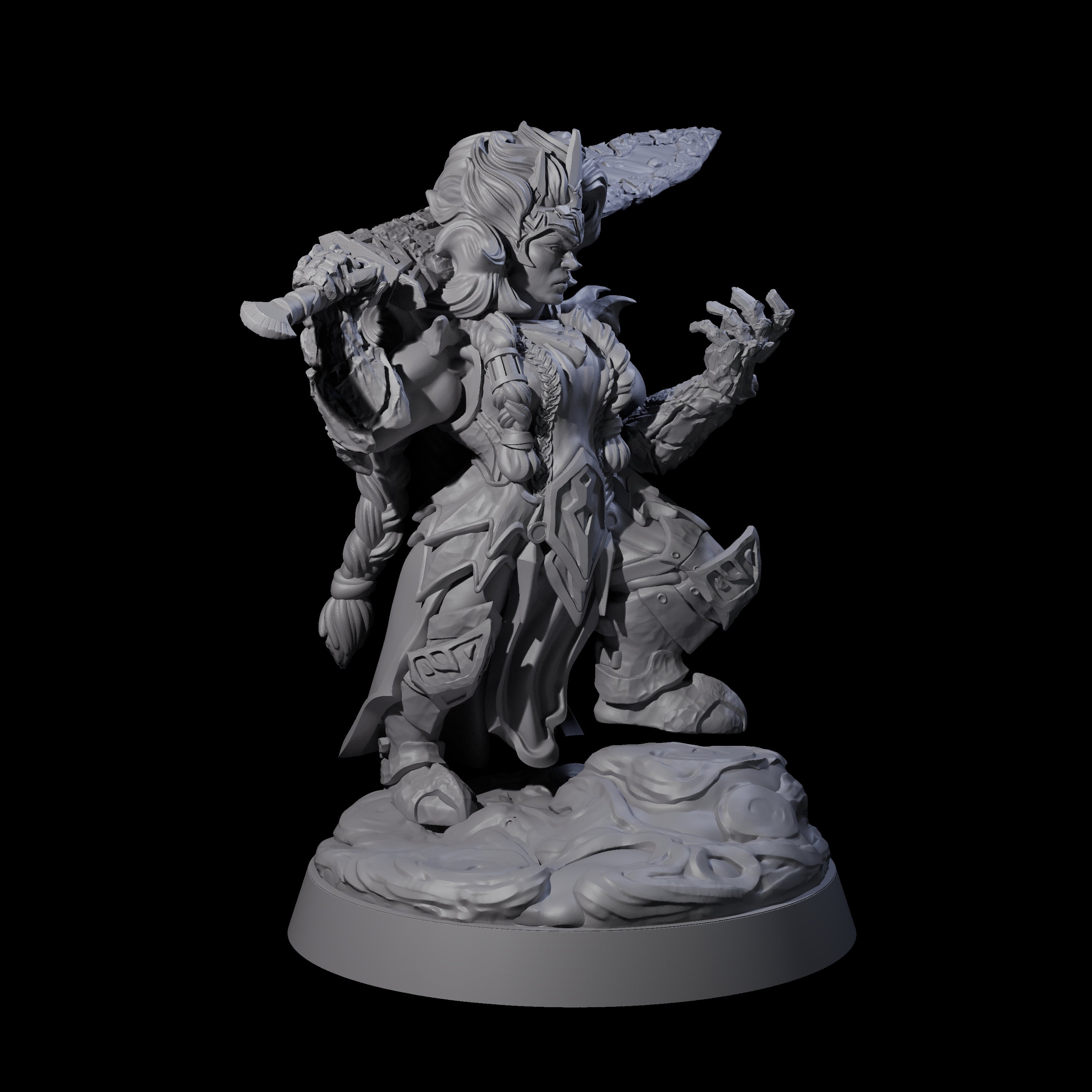 Considering Dwarf Elementalist Miniature for Dungeons and Dragons, Pathfinder or other TTRPGs