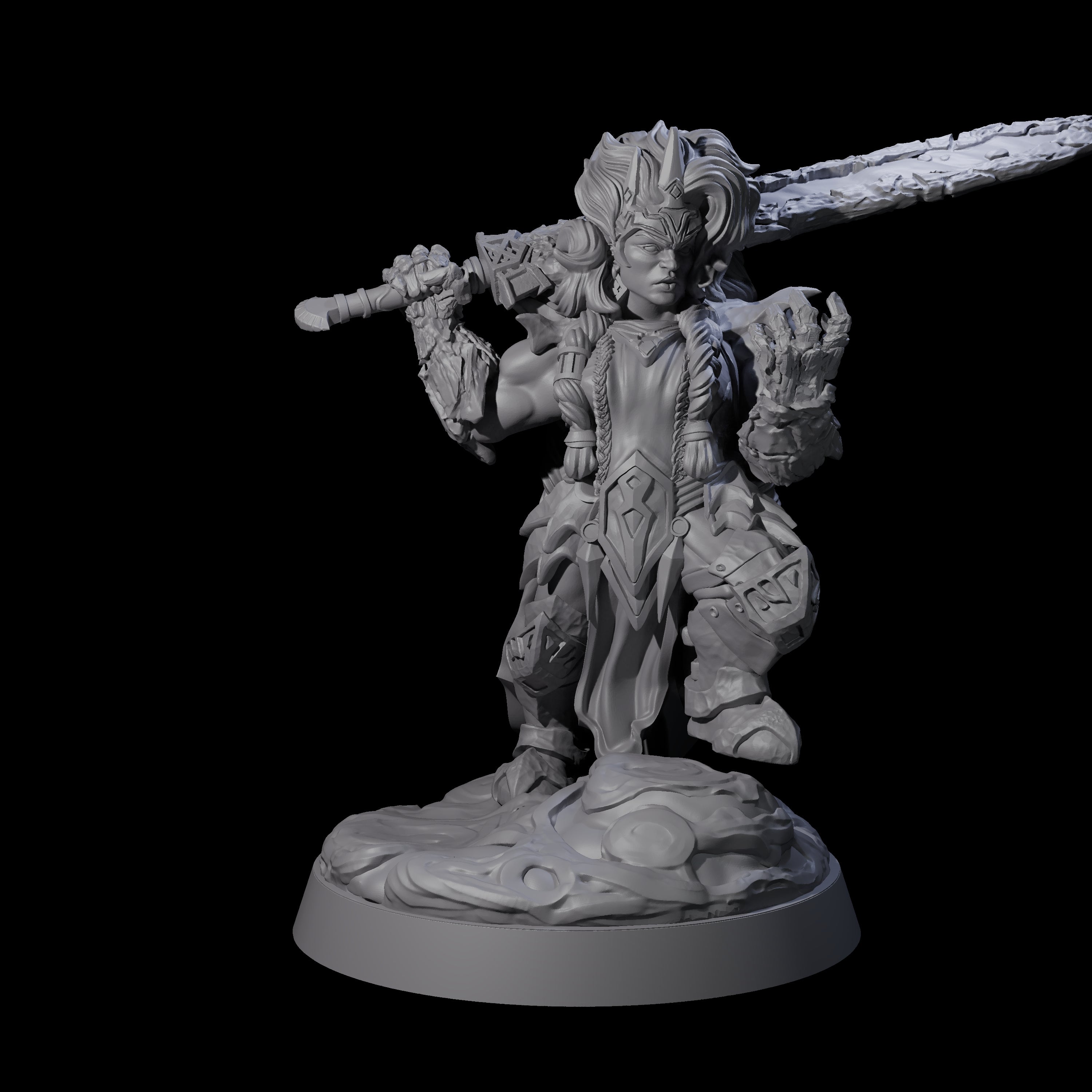 Considering Dwarf Elementalist Miniature for Dungeons and Dragons, Pathfinder or other TTRPGs