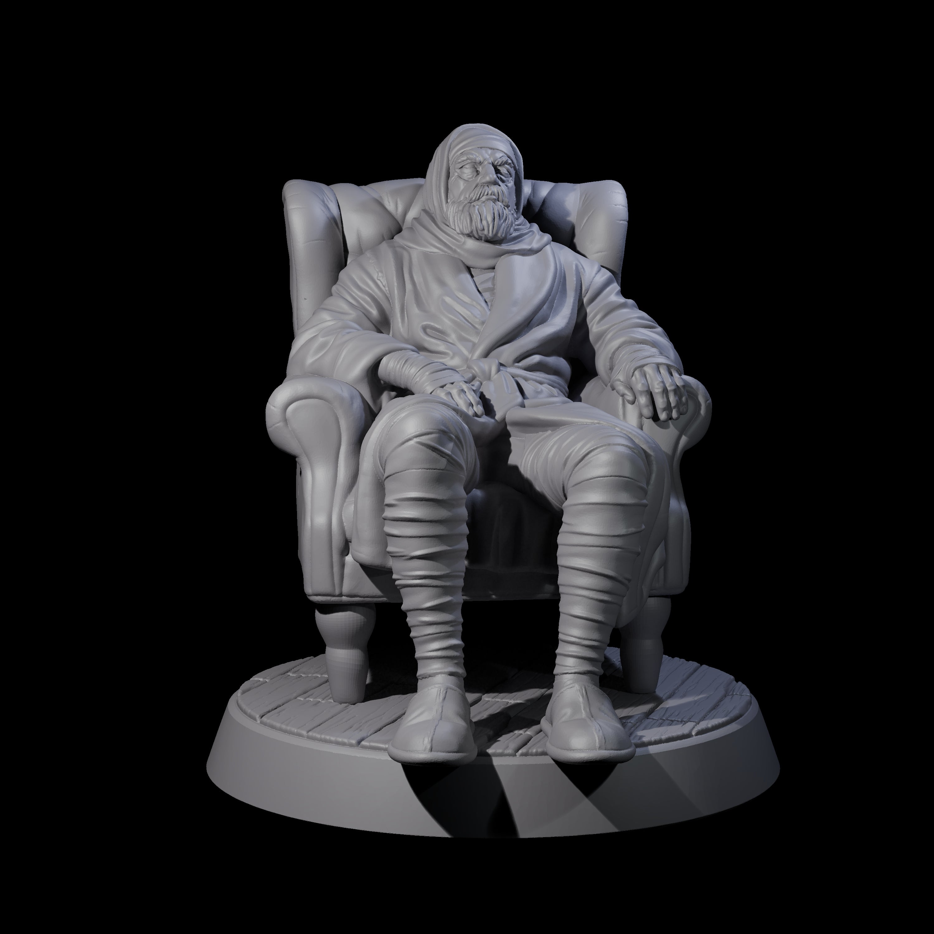 Convalescing Human Investigator Miniature for Dungeons and Dragons, Pathfinder or other TTRPGs
