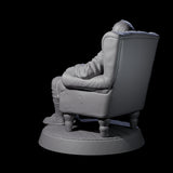 Convalescing Human Investigator Miniature for Dungeons and Dragons, Pathfinder or other TTRPGs