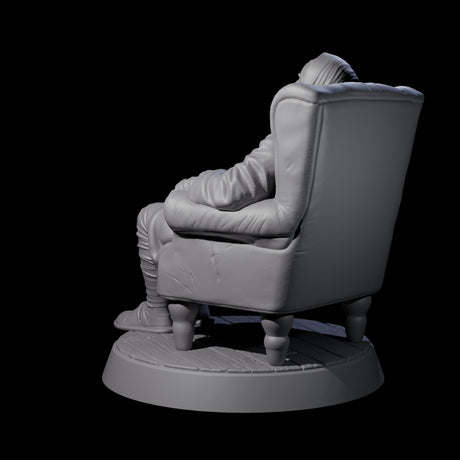 Convalescing Human Investigator Miniature for Dungeons and Dragons, Pathfinder or other TTRPGs