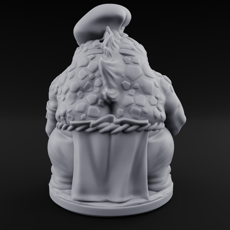Cooking Up A Storm Kuo-Toa Chef Miniature for Dungeons and Dragons, Pathfinder or other TTRPGs