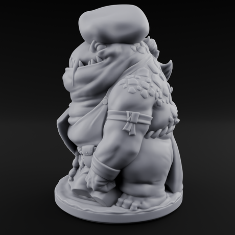 Cooking Up A Storm Kuo-Toa Chef Miniature for Dungeons and Dragons, Pathfinder or other TTRPGs