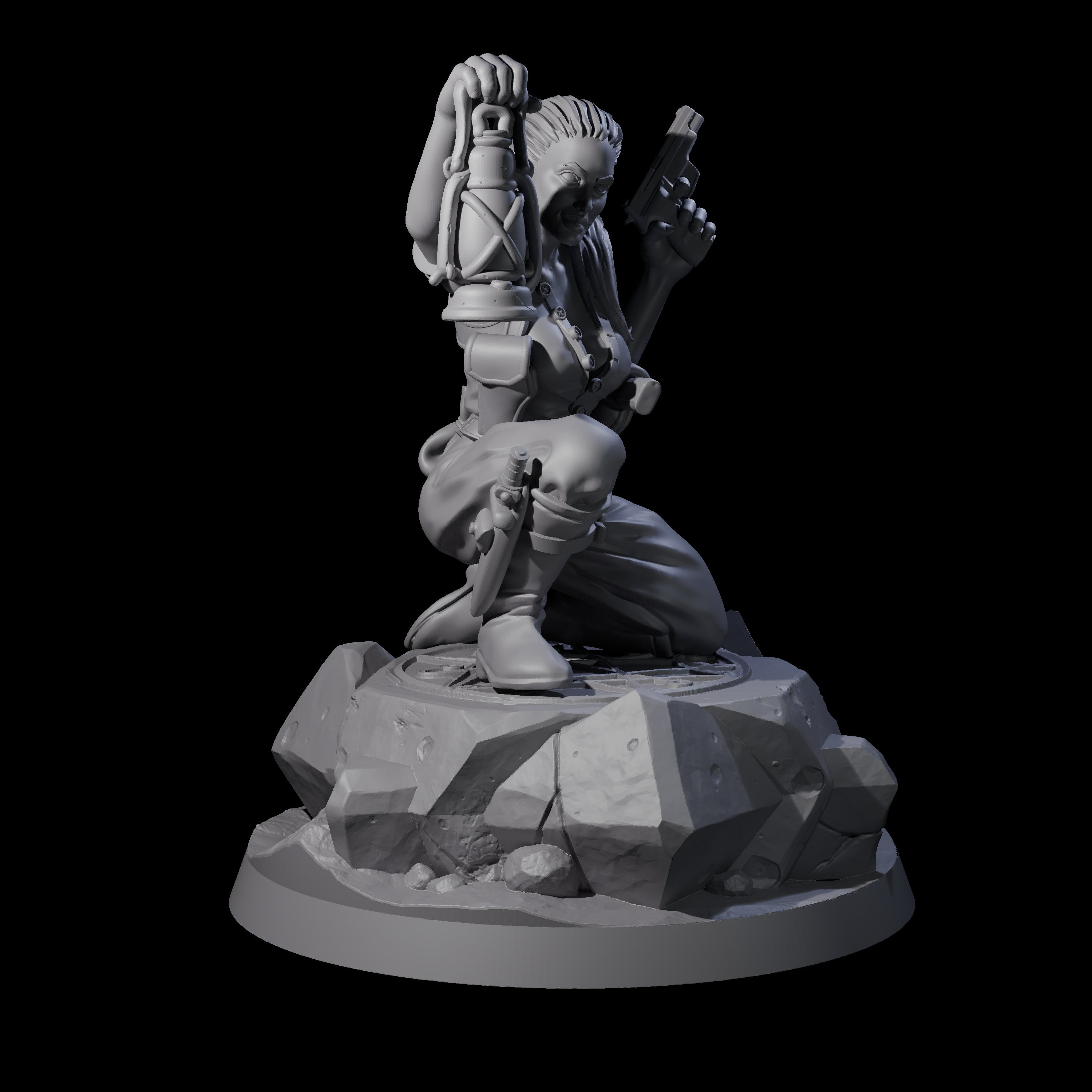 Cool As A Cucumber Human Investigator Miniature for Dungeons and Dragons, Pathfinder or other TTRPGs