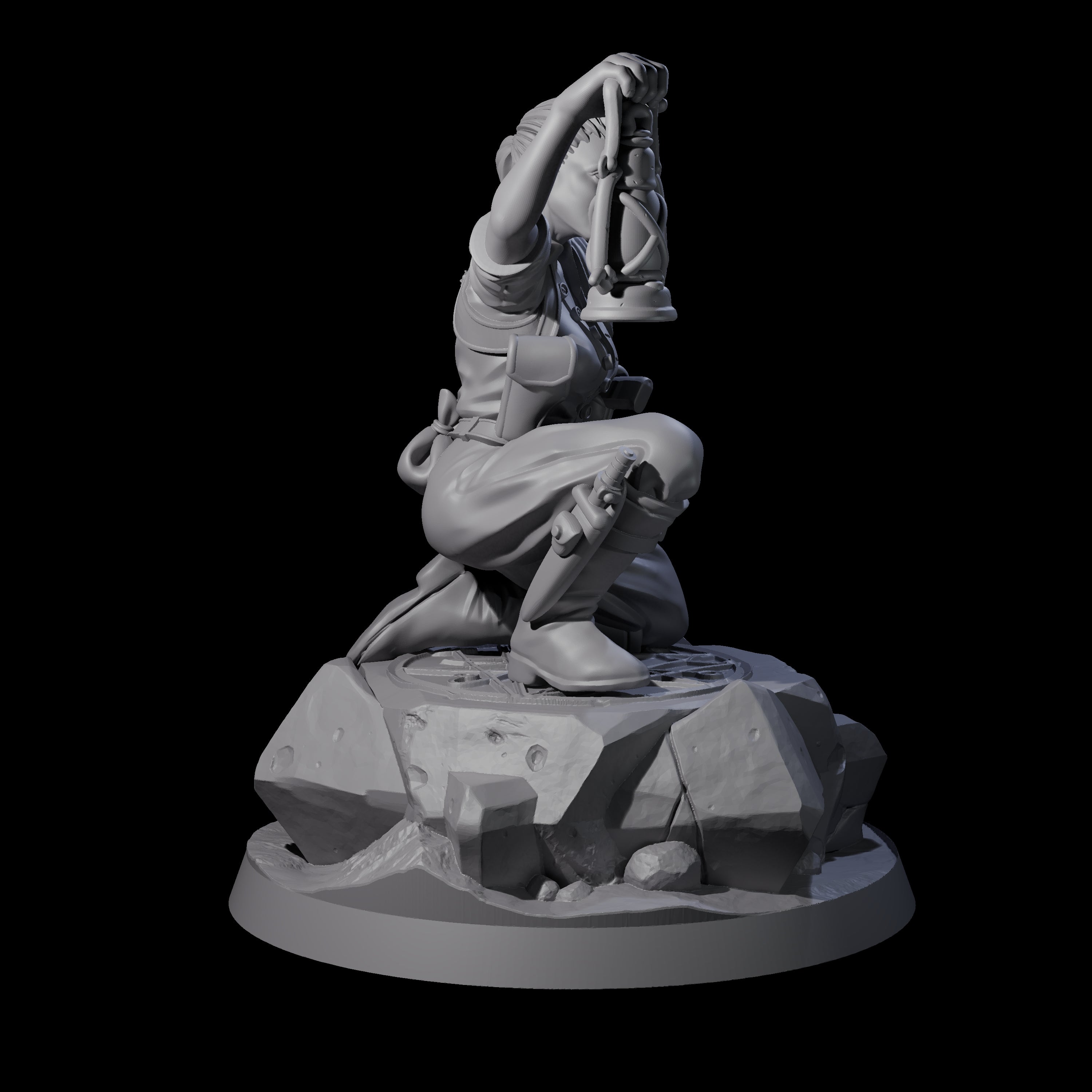 Cool As A Cucumber Human Investigator Miniature for Dungeons and Dragons, Pathfinder or other TTRPGs