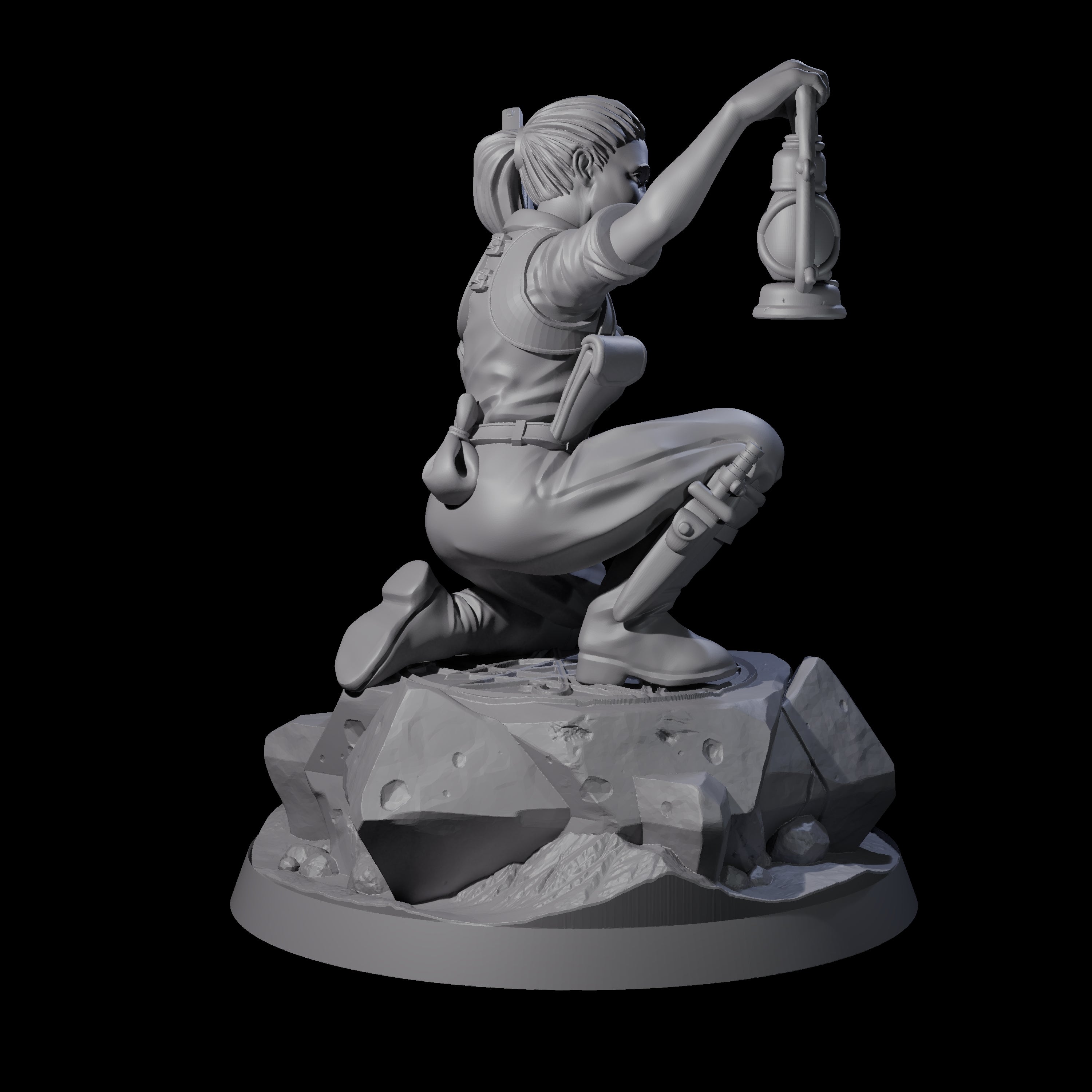 Cool As A Cucumber Human Investigator Miniature for Dungeons and Dragons, Pathfinder or other TTRPGs