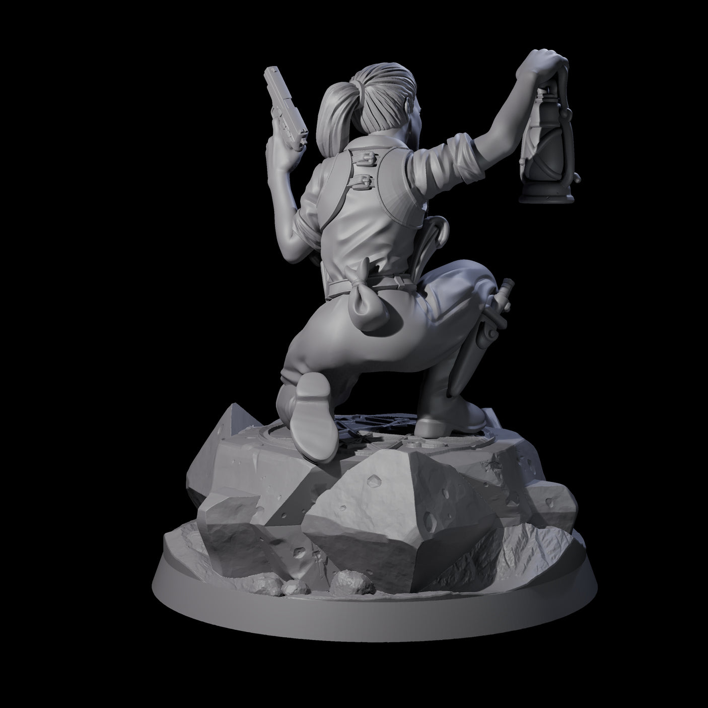 Cool As A Cucumber Human Investigator Miniature for Dungeons and Dragons, Pathfinder or other TTRPGs