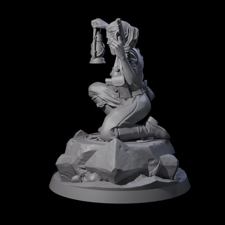Cool As A Cucumber Human Investigator Miniature for Dungeons and Dragons, Pathfinder or other TTRPGs