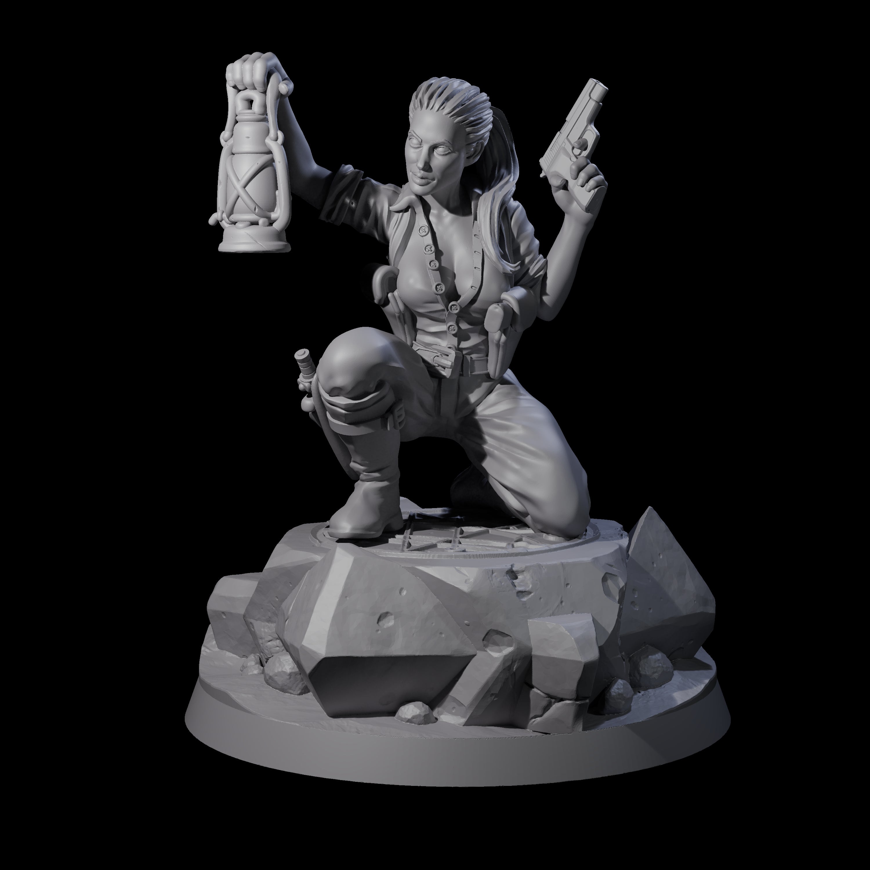 Cool As A Cucumber Human Investigator Miniature for Dungeons and Dragons, Pathfinder or other TTRPGs