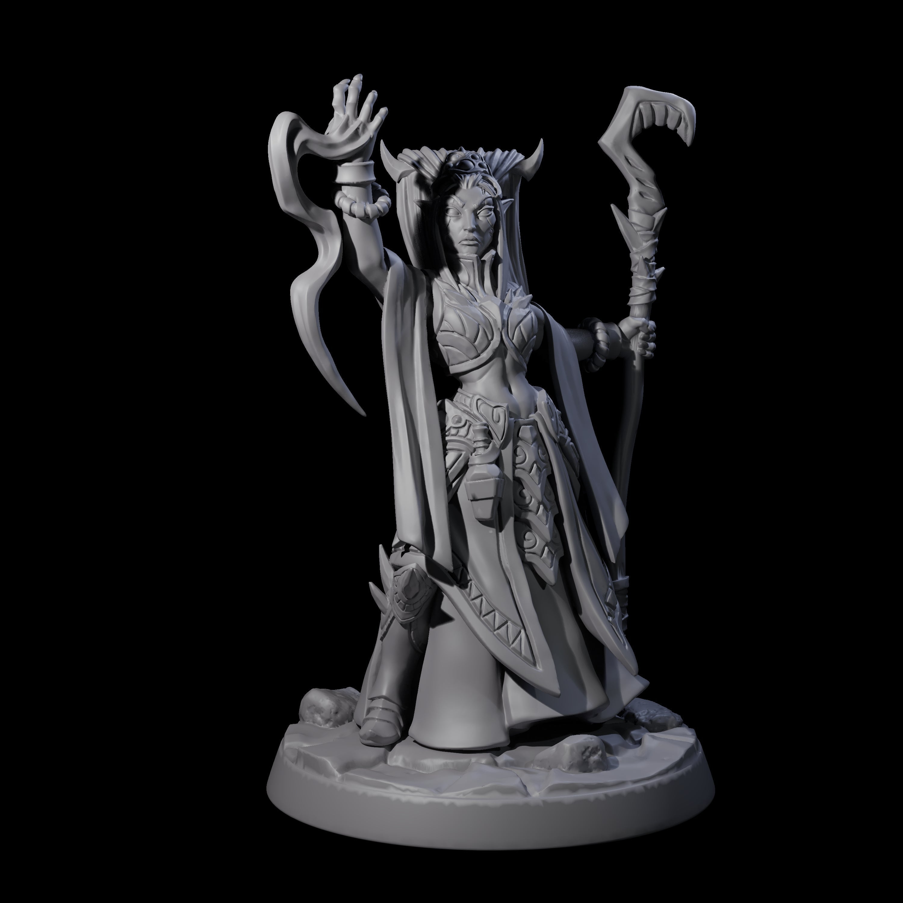 Corrupt High Priestess Miniature for Dungeons and Dragons, Pathfinder or other TTRPGs