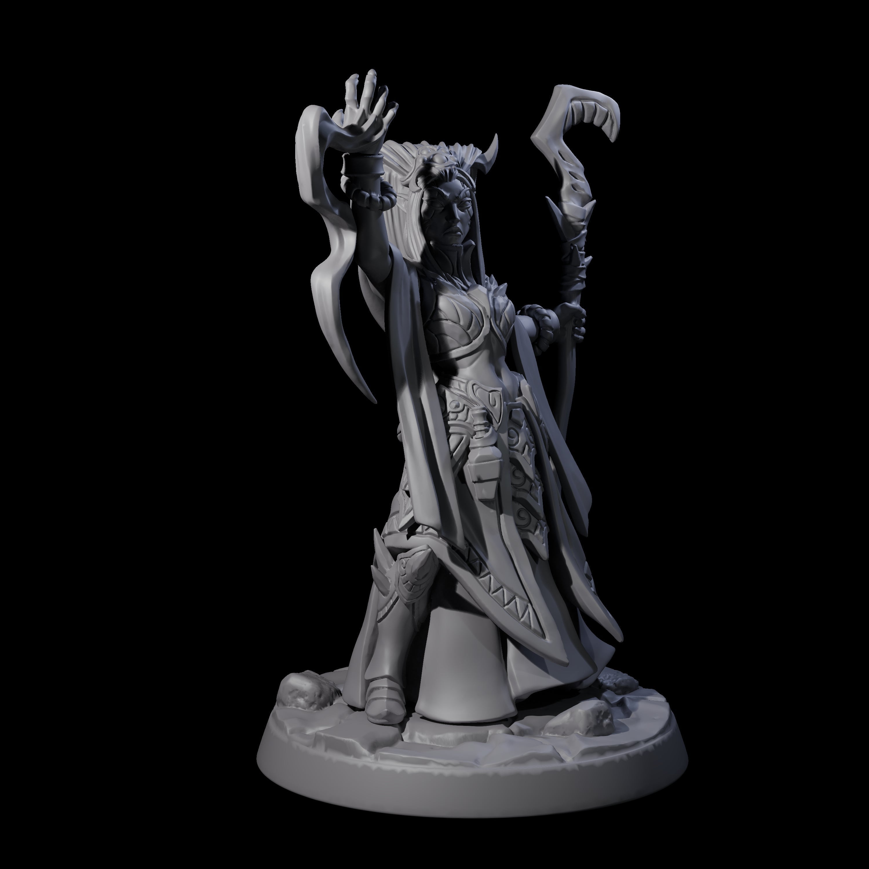 Corrupt High Priestess Miniature for Dungeons and Dragons, Pathfinder or other TTRPGs