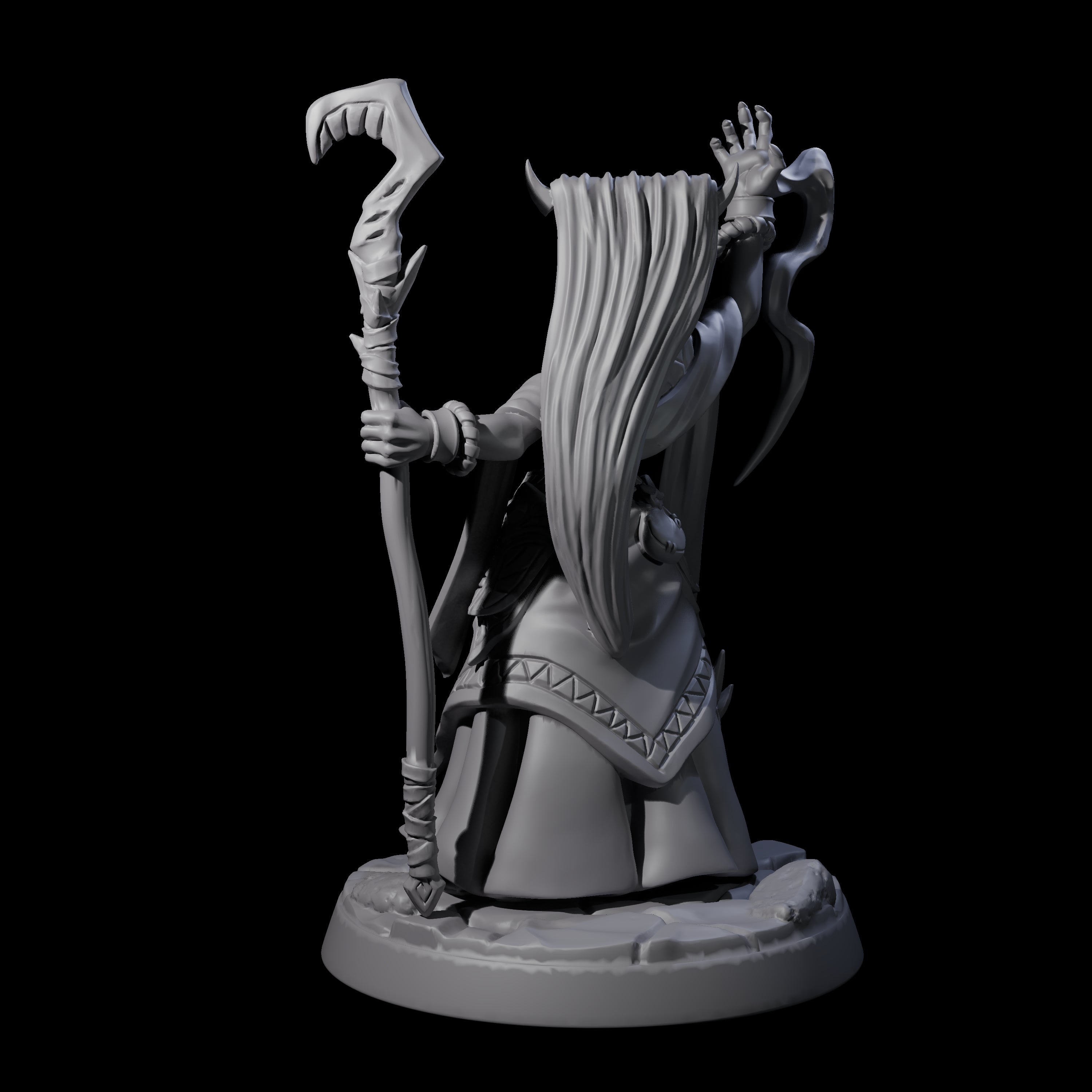 Corrupt High Priestess Miniature for Dungeons and Dragons, Pathfinder or other TTRPGs